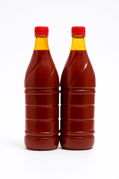 Bouteille d'huile rouge 1,5l
