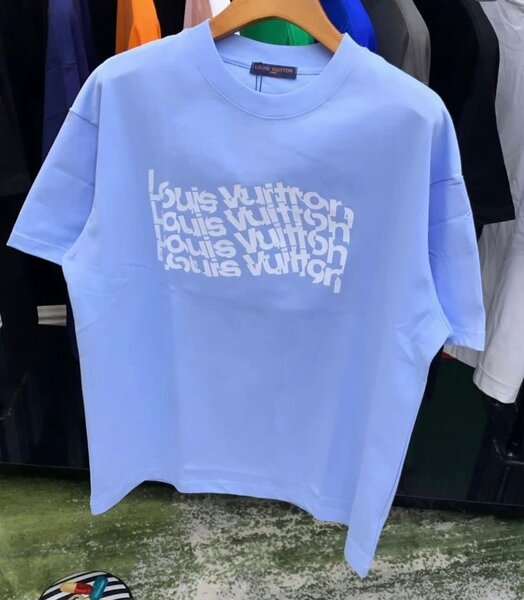 T-shirt bleu Louis Vuitton