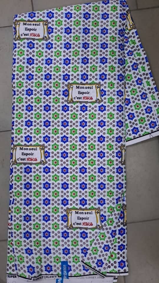 Pagne Fancy religieux