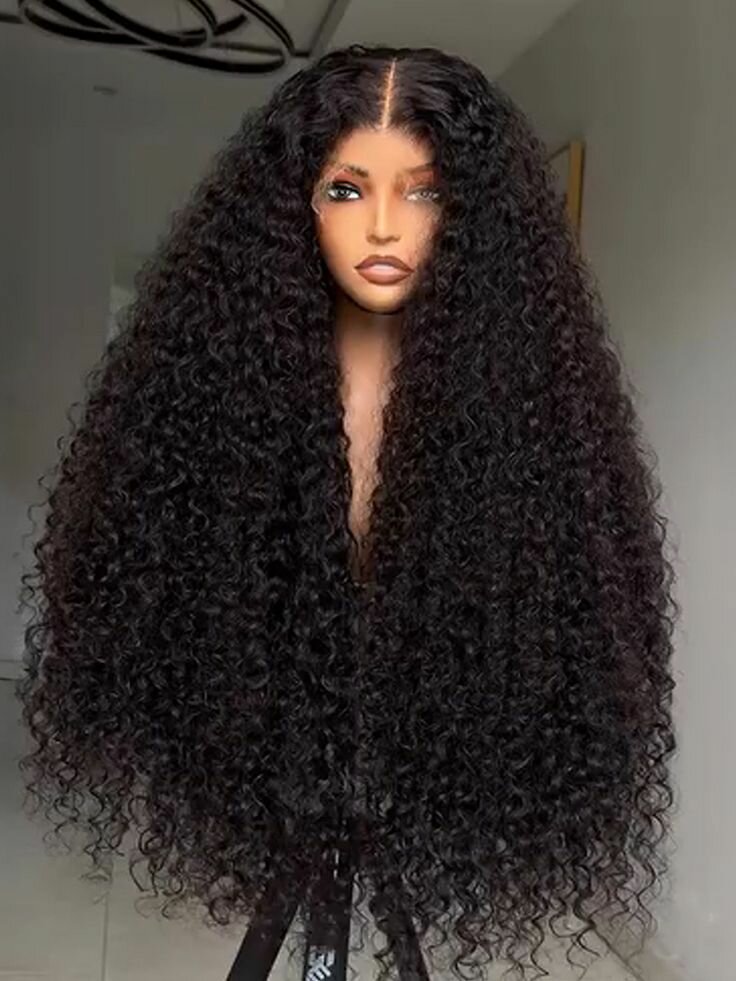 Perruque bouclée longue naturelle