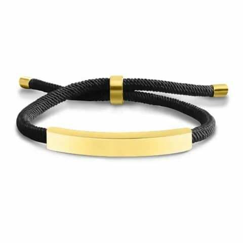Bracelet noir or