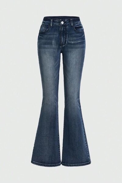 Jeans évasé taille haute