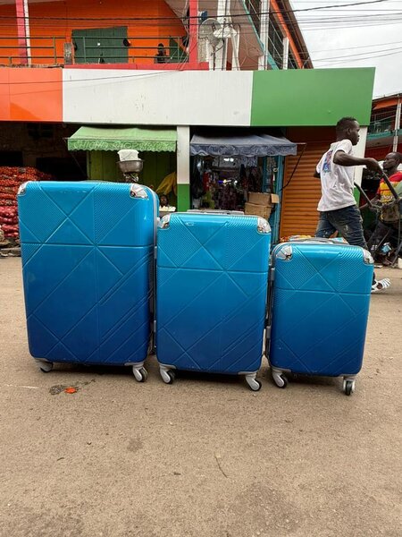 Valises rigides bleues 3 pièces