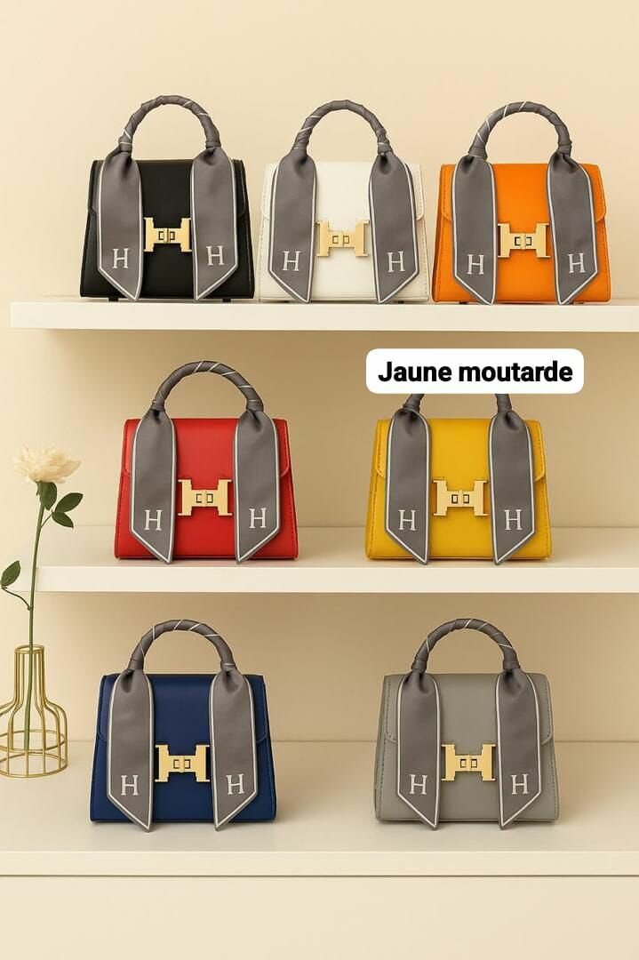 Sac à main élégant H avec foulard