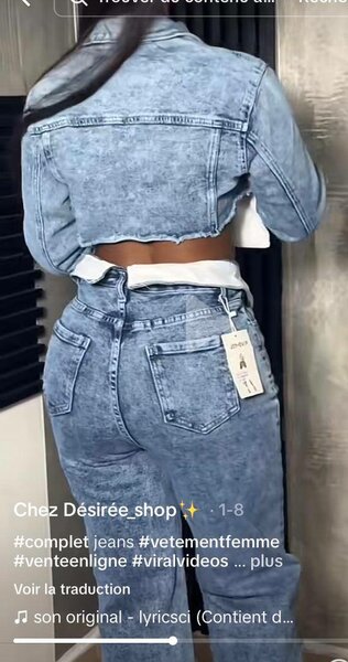 Veste et Jean Femme Tendance