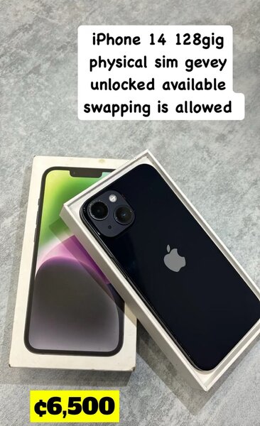 iPhone 14 128gb physical sim locked