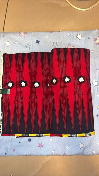 Tissu Wax Africain Rouge