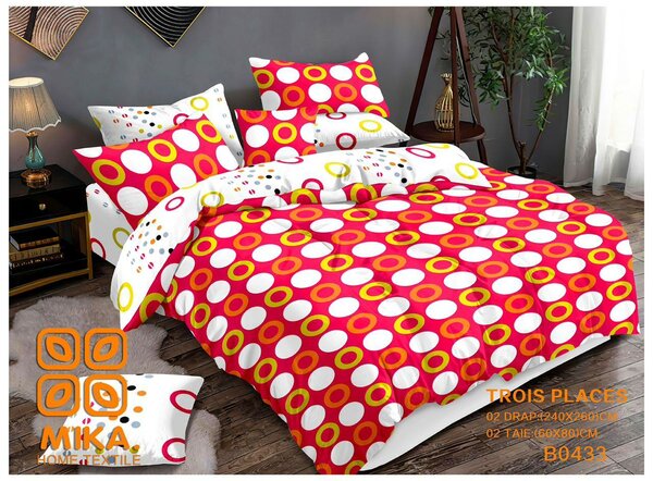 Draps+ couverture+ taies d'oreiller