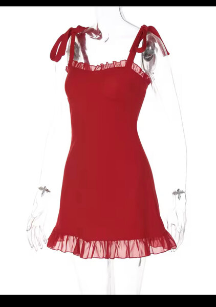 Robe Mini en Mousseline Élégante