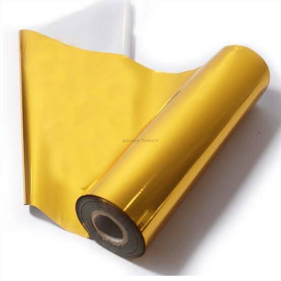 Golden foil paper 25 feet roll