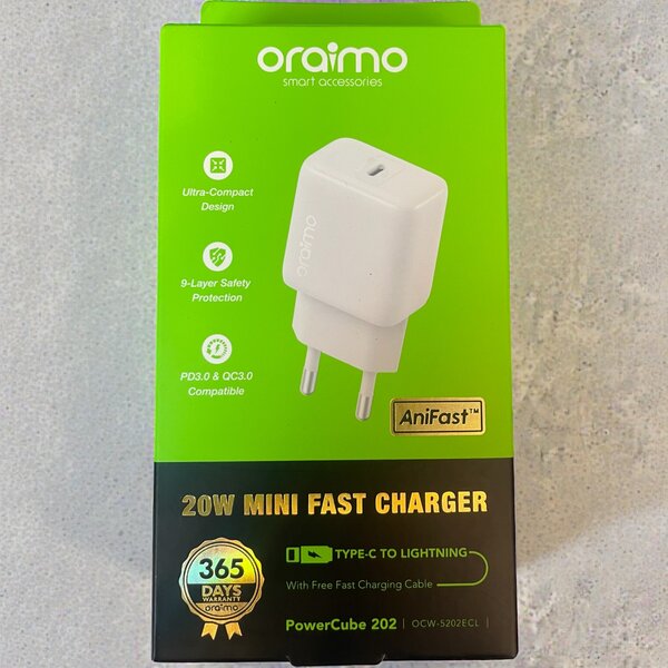 Chargeur rapide 20W Oraimo