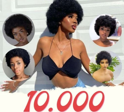 afro noir cheveux courts