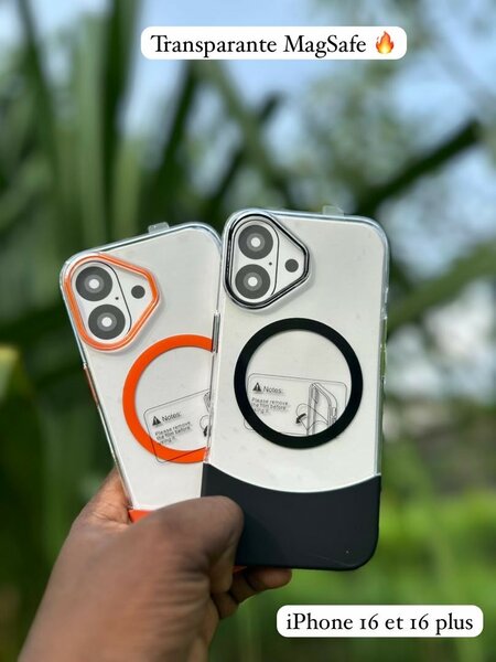 Coque transparente MagSafe iPhone 16