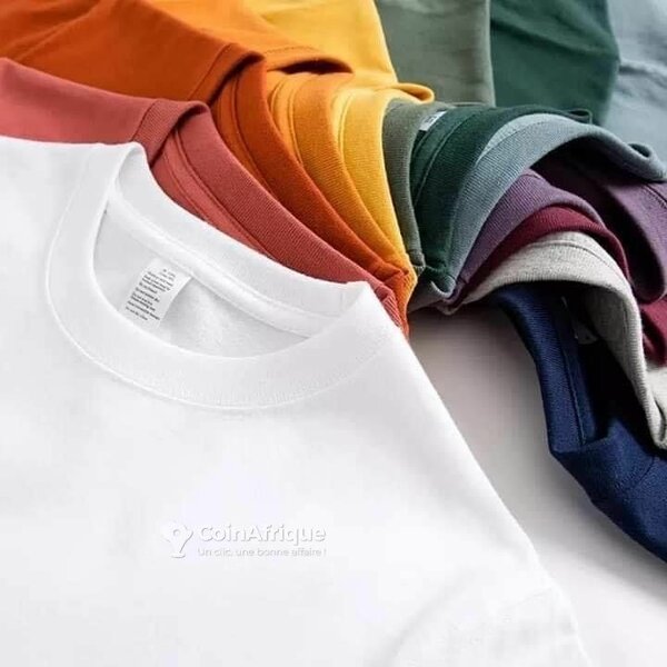 Lot de T-shirts Homme 100% Coton