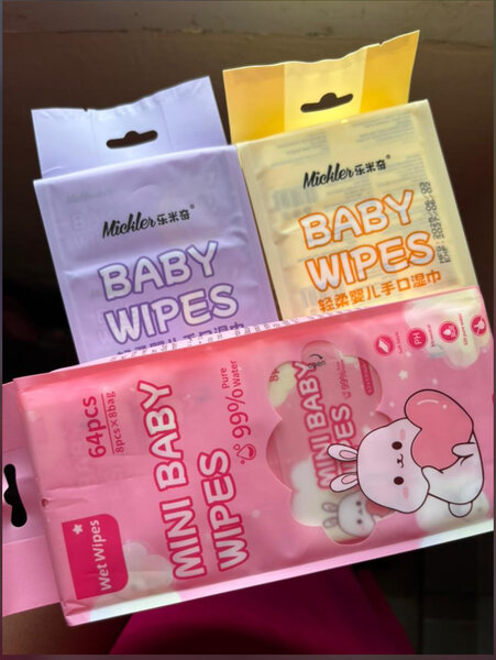 Lingettes Bébé Douces 64pcs