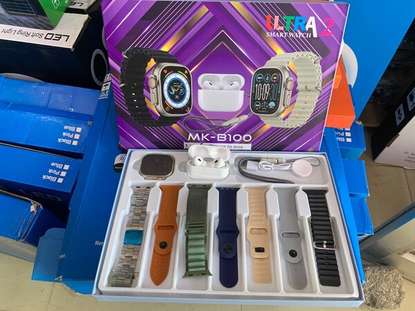 Mk-b100 ultra Smart Watch plus AirPods