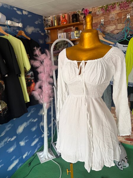 Robe blanche bohème chic