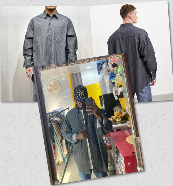 Chemise en jean unisexe