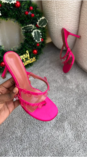 Ella Pink Midlength Mules