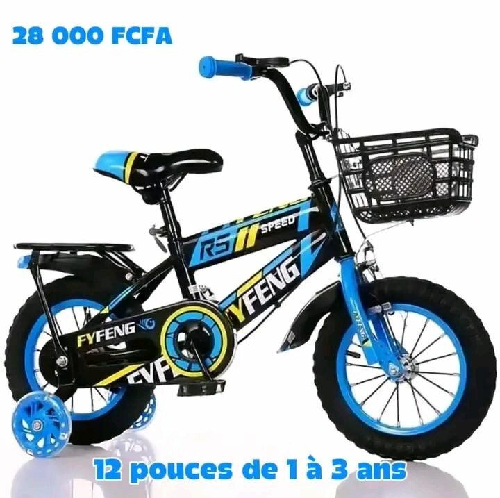 Vélo enfant 12 pouces coloré