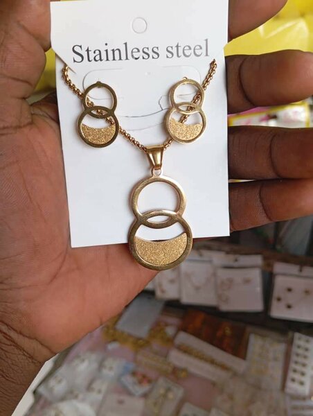 Set de bijoux en acier inoxydable