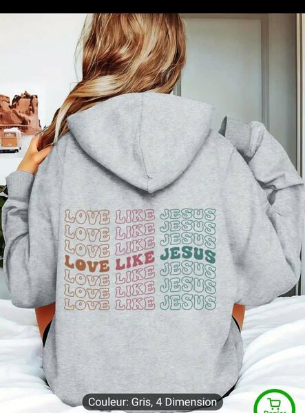 Sweat à capuche 'Love Like Jesus'