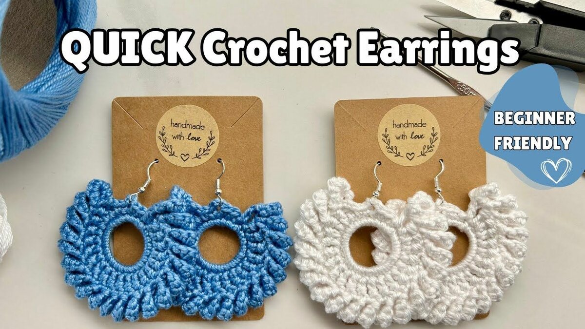 Boucles d'oreilles crochet DIY