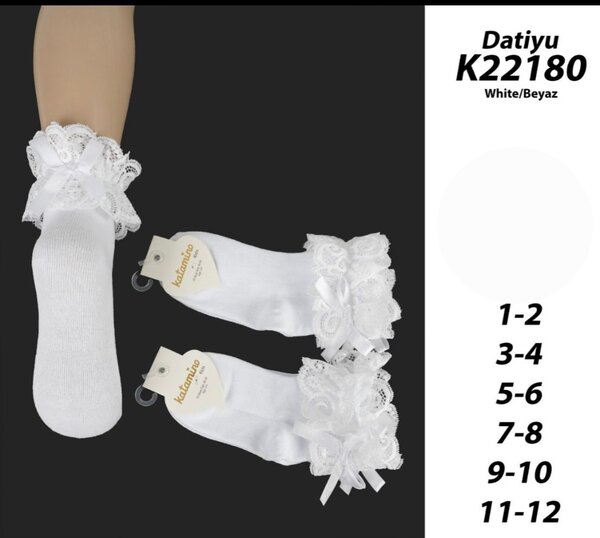 Chaussettes blanches dentelle