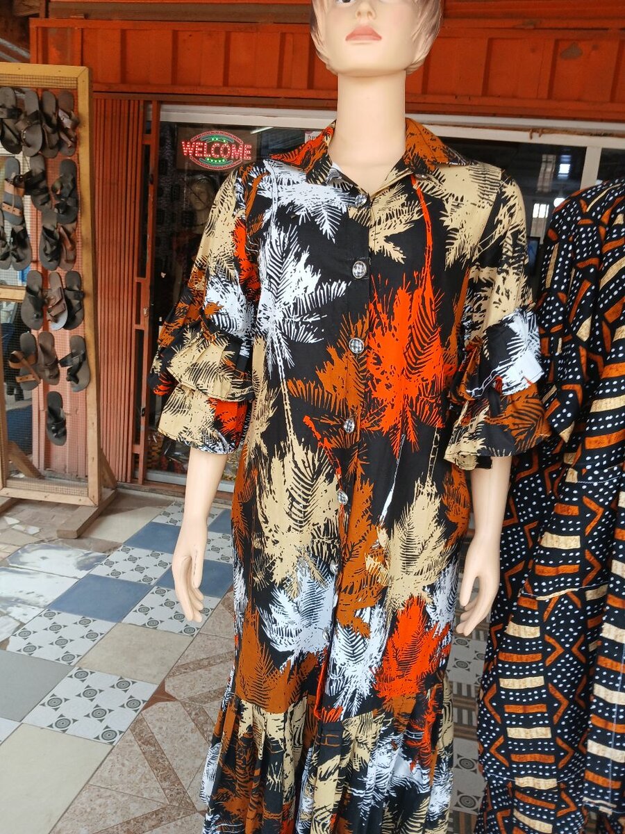 African straight dress