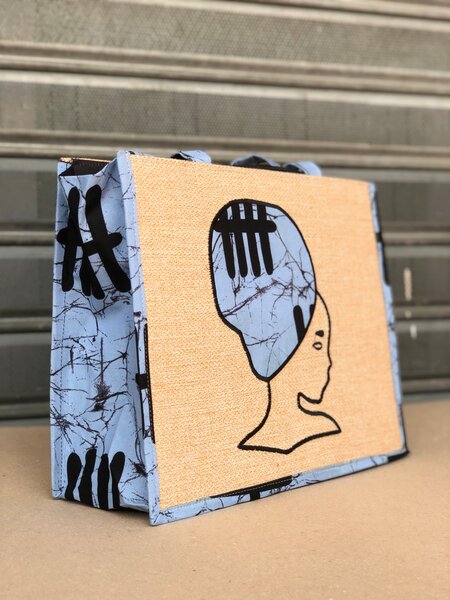 Sac cabas en toile ethnique