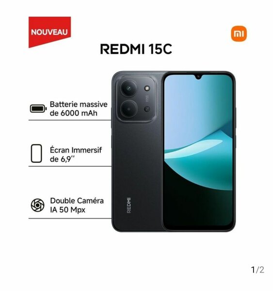 Smartphone Redmi 15C 6000mAh