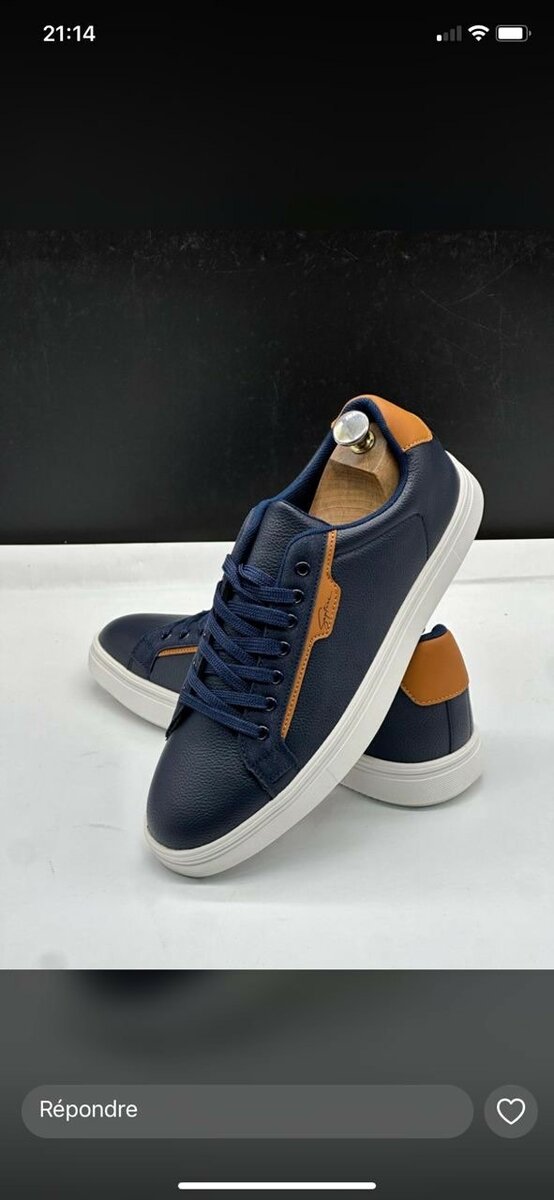 Baskets en cuir élégantes