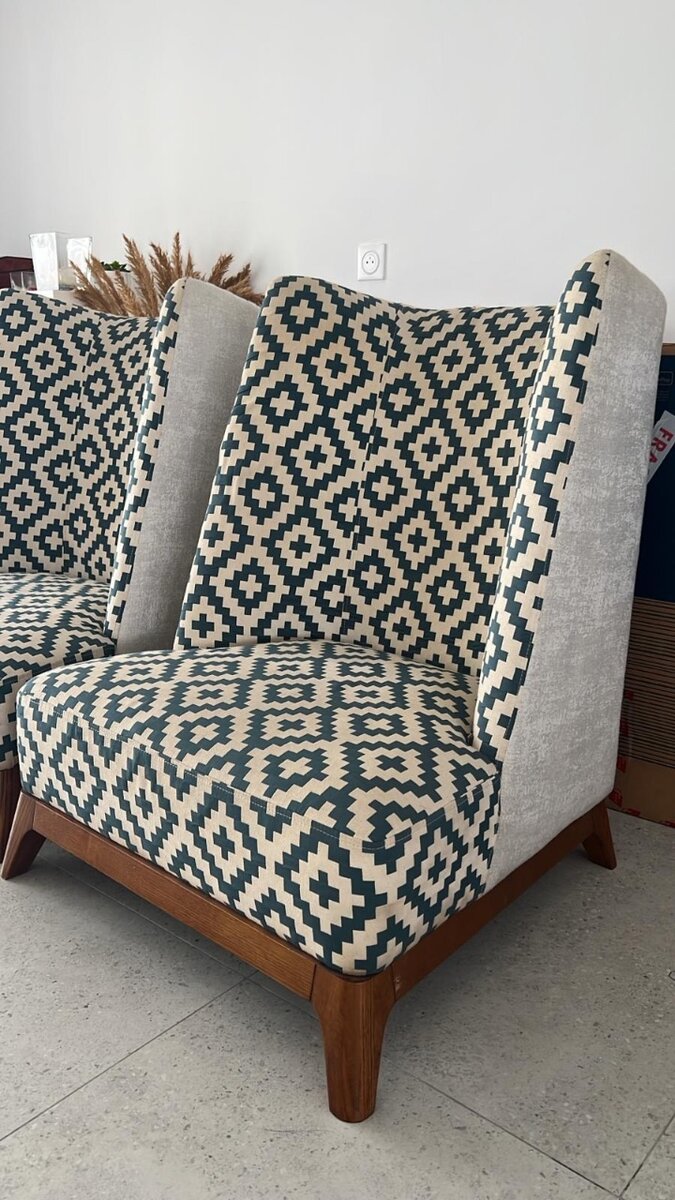 Fauteuil moderne géométrique