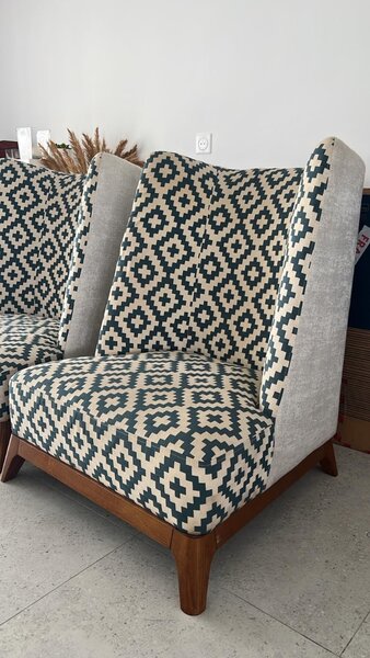 Fauteuil moderne géométrique