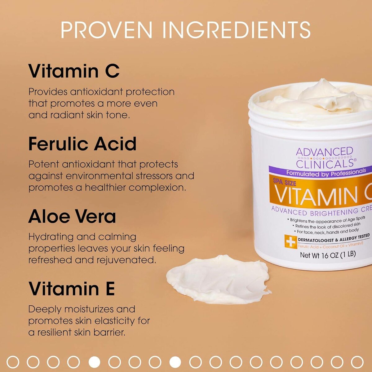 Advanced Clinicals Vit. C Body Cream