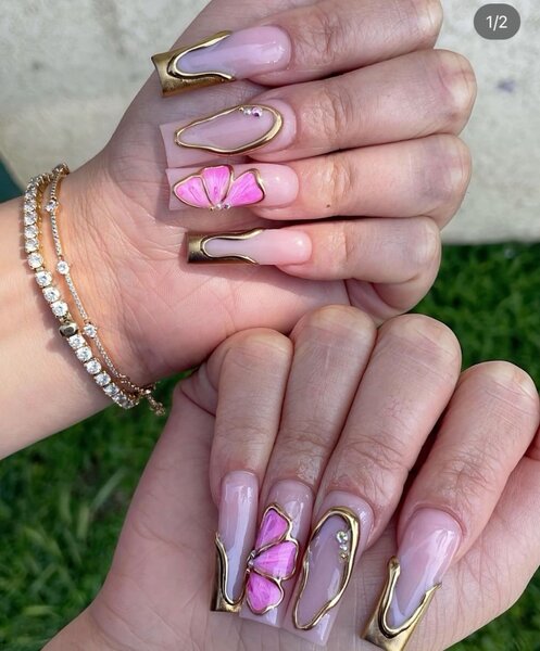 Press-on nails fairy