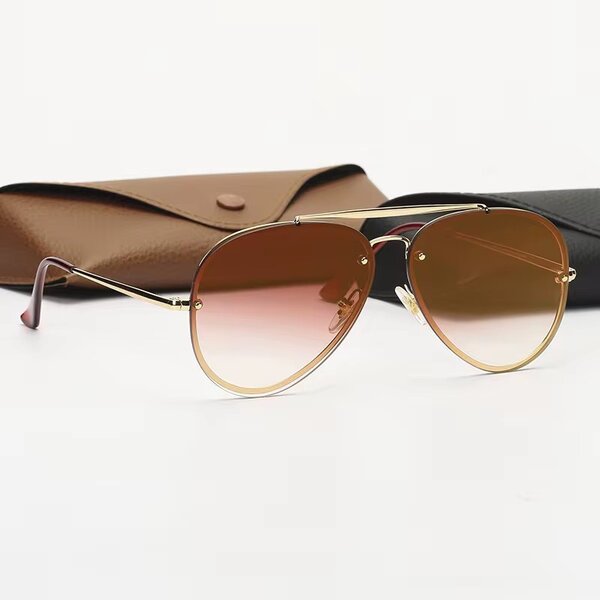 Lunettes aviateur dorées élégantes