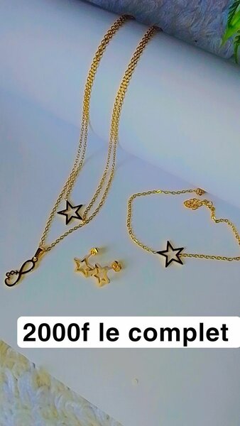 Set Bijoux Étoile Doré