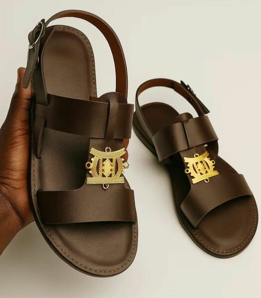 Sandales aux motifs africains