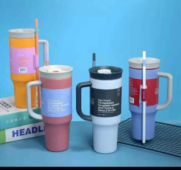 Tasse Isotherme avec Paille