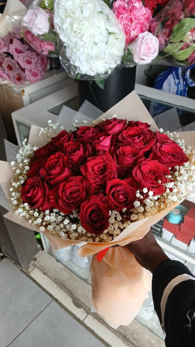 Bouquet de roses rouges