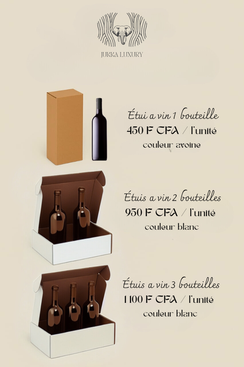 Étuis à vin pour 2 bouteilles