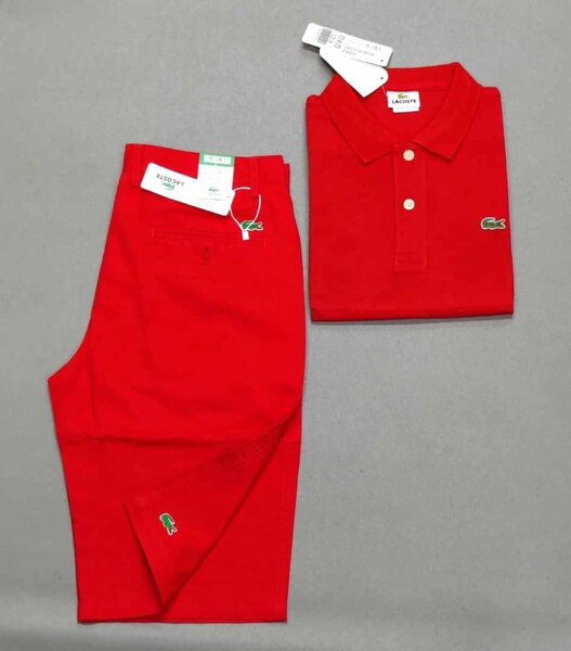 Ensemble Polo et Short Rouge