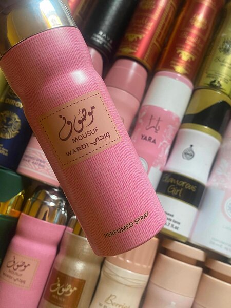 Perfumed deodorant spray Arabic