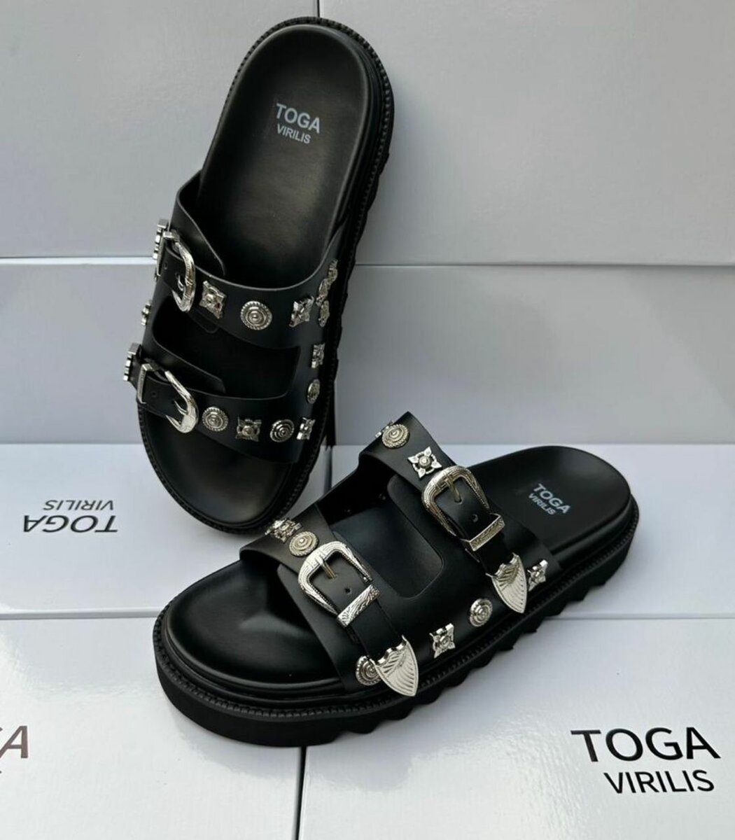 Sandales tendance en cuir