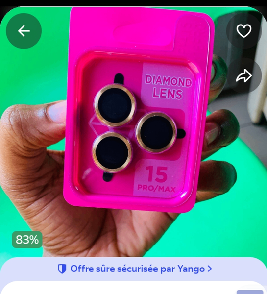 Objectif camera iPhone 15