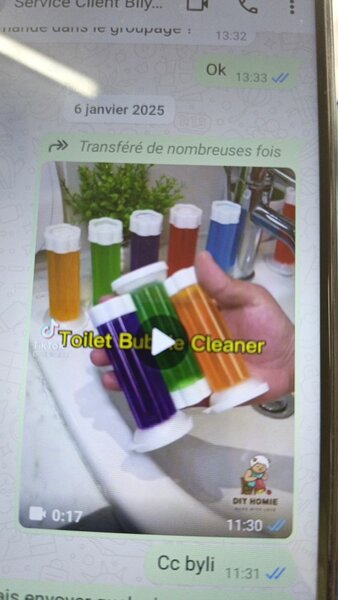 Gel nettoyant pour WC