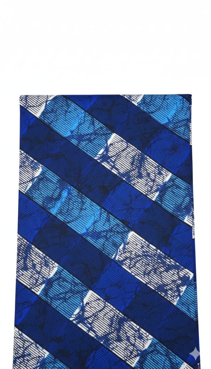 Pagne en Cire Bleu Africain