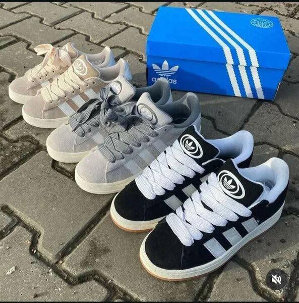 Adidas Campus Noir , Gris ,