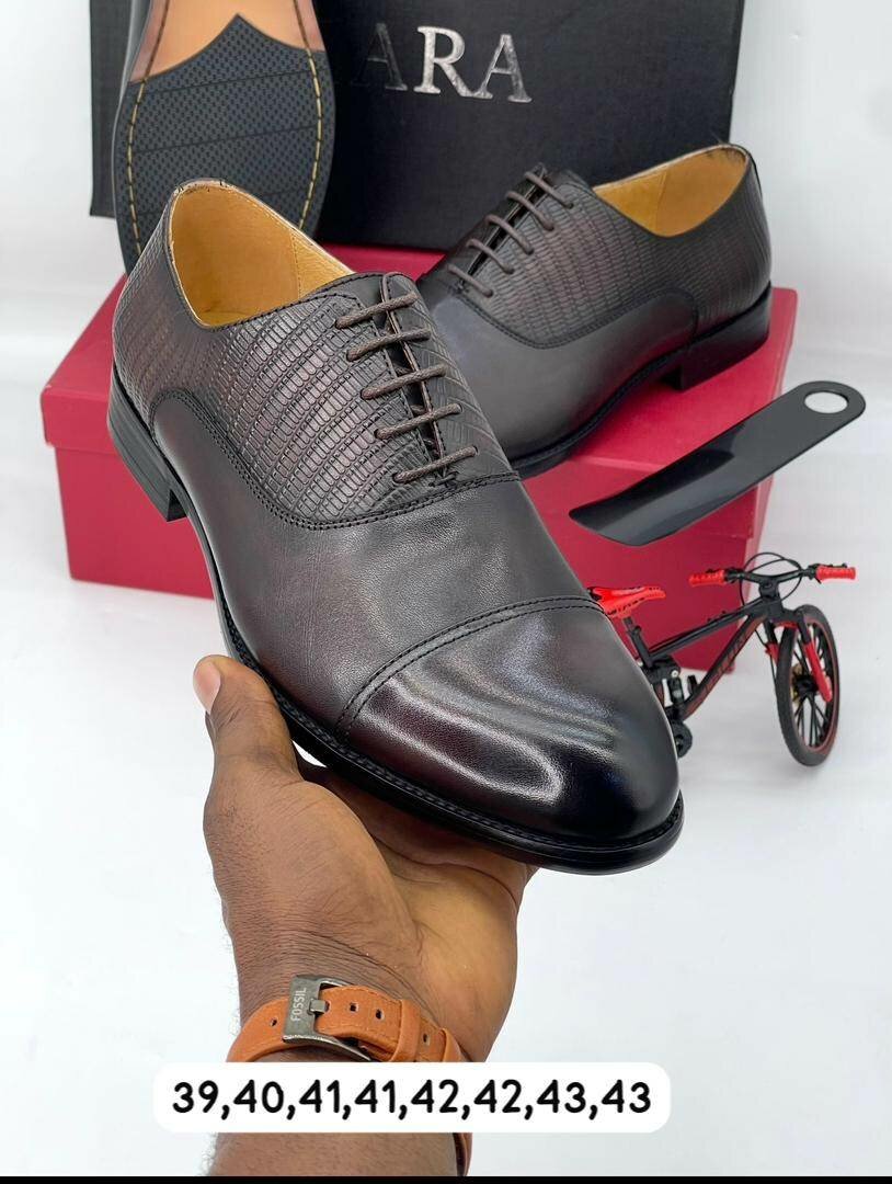 Solid Leather Executive Shoes